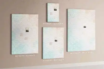 Image tableau en liège Abstraction aux pastels