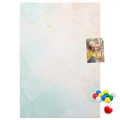Image tableau en liège Abstraction aux pastels