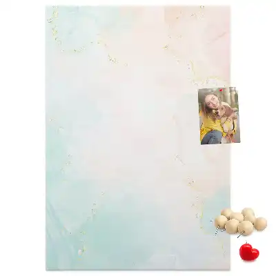 Image tableau en liège Abstraction aux pastels