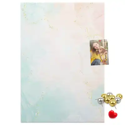Image tableau en liège Abstraction aux pastels