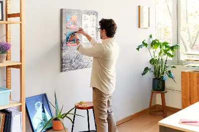 Tableau affichage liège Feuilles de palmier