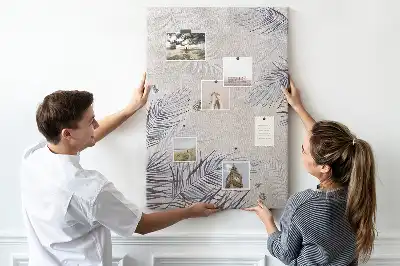 Tableau affichage liège Feuilles de palmier