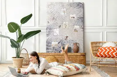 Tableau affichage liège Feuilles de palmier