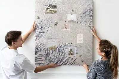 Tableau affichage liège Feuilles de palmier