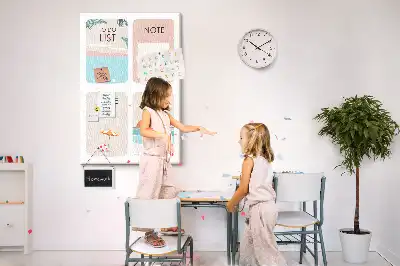 Image tableau en liège Notes de l'été
