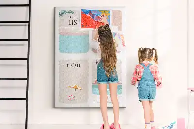 Image tableau en liège Notes de l'été