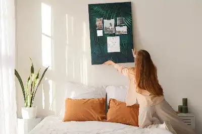 Tableau affichage liège Feuilles exotiques