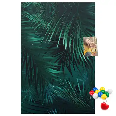 Tableau affichage liège Feuilles exotiques