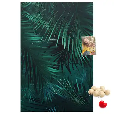 Tableau affichage liège Feuilles exotiques