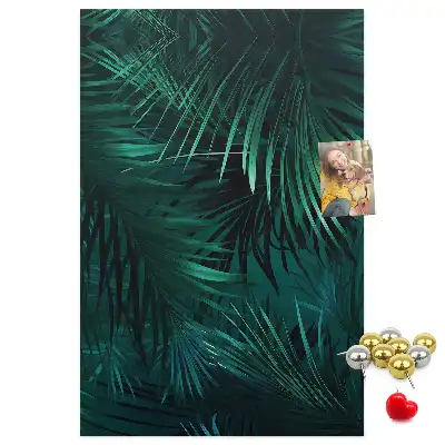 Tableau affichage liège Feuilles exotiques