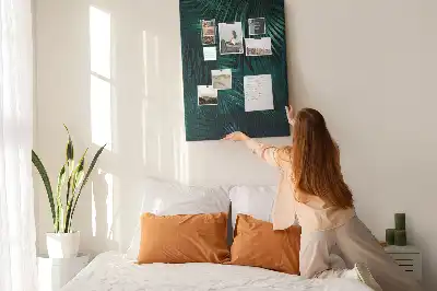 Tableau affichage liège Feuilles exotiques