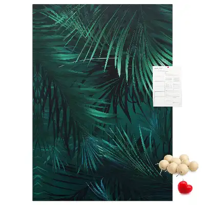 Tableau affichage liège Feuilles exotiques