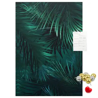 Tableau affichage liège Feuilles exotiques