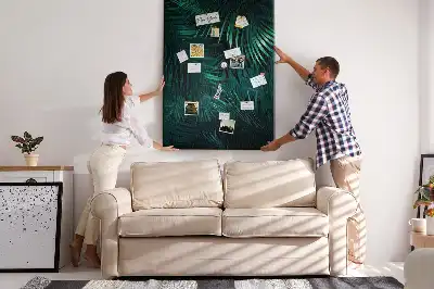Tableau affichage liège Feuilles exotiques