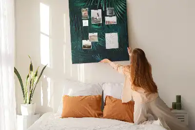 Tableau affichage liège Feuilles exotiques
