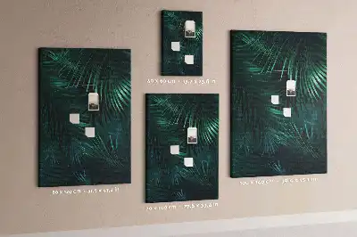 Tableau affichage liège Feuilles exotiques