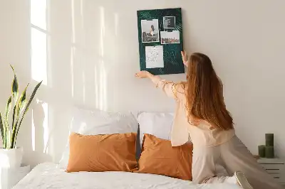 Tableau affichage liège Feuilles exotiques