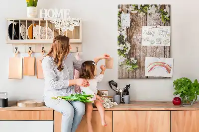 Tableau de liège décoratif Planches à motifs de marguerites