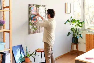 Tableau de liège décoratif Planches à motifs de marguerites
