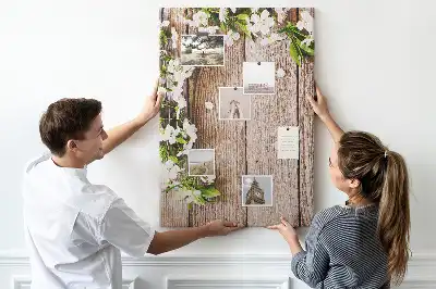 Tableau de liège décoratif Planches à motifs de marguerites