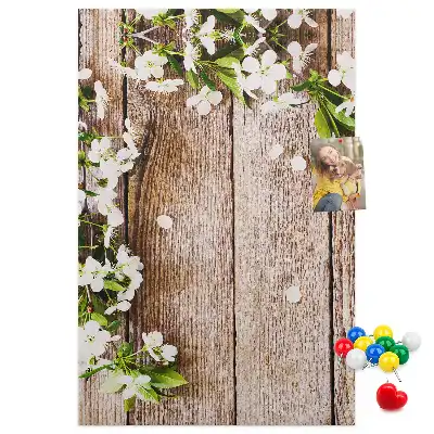 Tableau de liège décoratif Planches à motifs de marguerites