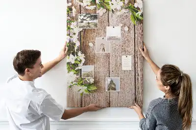 Tableau de liège décoratif Planches à motifs de marguerites