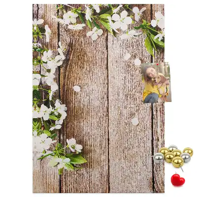 Tableau de liège décoratif Planches à motifs de marguerites