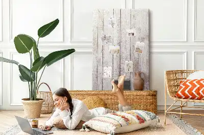 Tableau affichage liège Planches de bois
