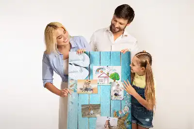 Tableau de liège décoratif Coquillages sur bois