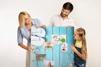 Tableau de liège décoratif Coquillages sur bois