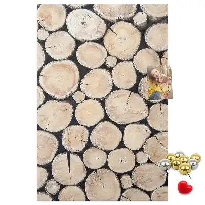 Tableau affichage liège Souches en bois