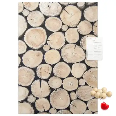 Tableau affichage liège Souches en bois