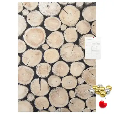 Tableau affichage liège Souches en bois