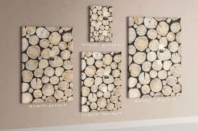 Tableau affichage liège Souches en bois