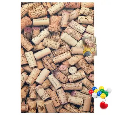 Image tableau en liège Bouchons de vin