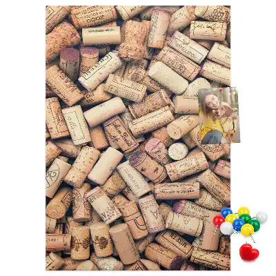 Image tableau en liège Bouchons de vin