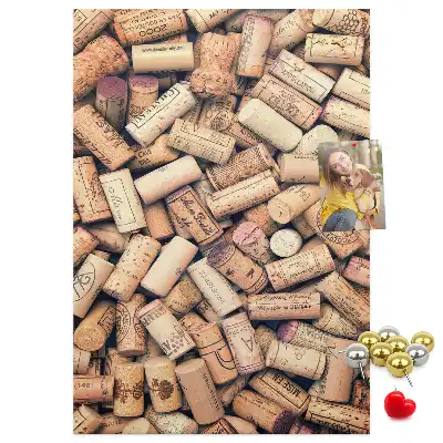 Image tableau en liège Bouchons de vin