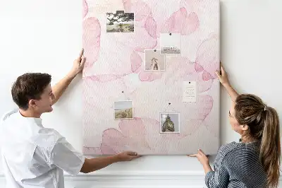 Tableau de liège décoratif Pétales de fleurs