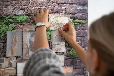 Tableau de liège Carte du monde sur le mur