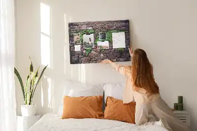 Tableau de liège Carte du monde sur le mur