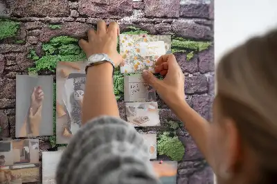 Tableau de liège Carte du monde sur le mur