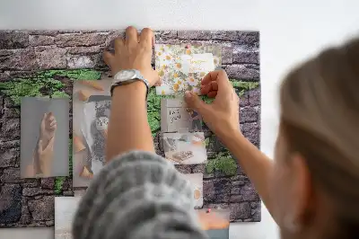 Tableau de liège Carte du monde sur le mur