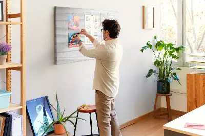 Tableau d’affichage en liège Vagues texture