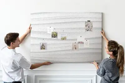 Tableau d’affichage en liège Vagues texture