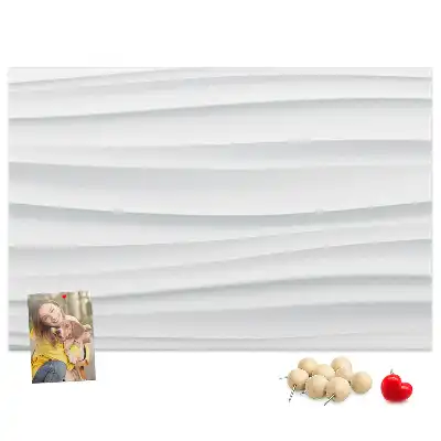 Tableau d’affichage en liège Vagues texture