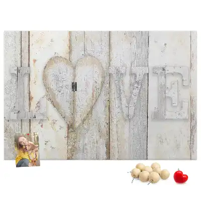Tableau en liège déco Citation romantique love