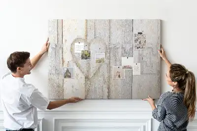 Tableau en liège déco Citation romantique love