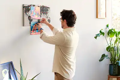 Tableau de liège Carte artistique des continents