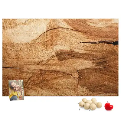 Tableau d’affichage en liège texture de bois