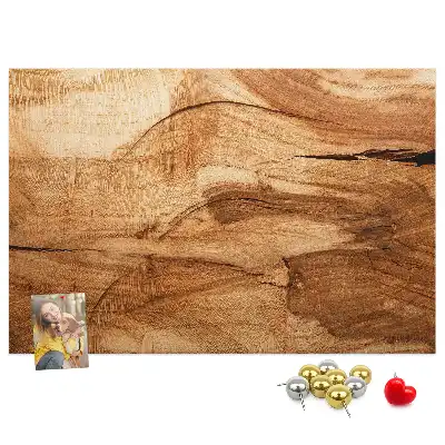 Tableau d’affichage en liège texture de bois